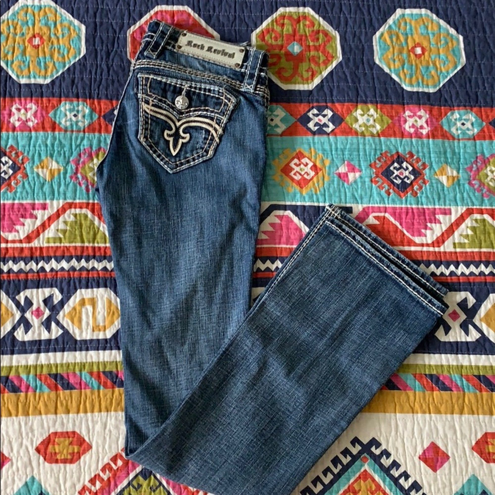 Rock Revival boot cut jeans size 26 Long like new